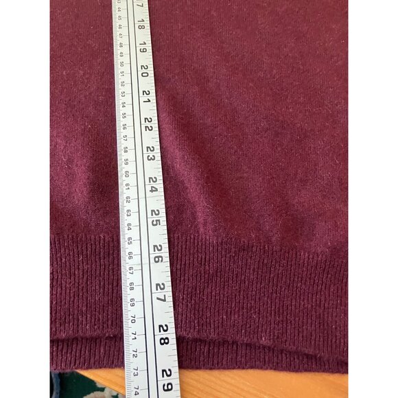 PETERBOROUGH ROW Bloomingdales Men's Beetroot Cashmere Sweater Pullover XL - Picture 8 of 12